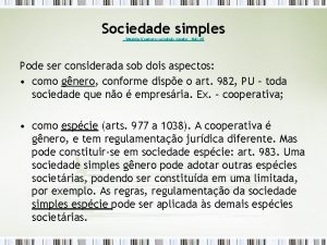 Sociedade em comandita simples Sociedade em comandita simples