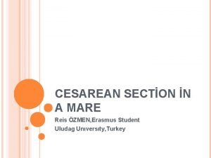 CESAREAN SECTON N A MARE Reis ZMEN Erasmus