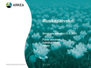 Arkea kouluruoka turku