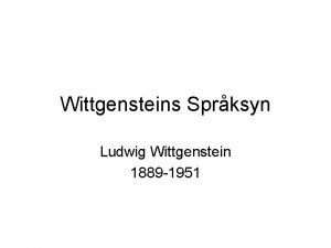 Wittgenstein språkspel