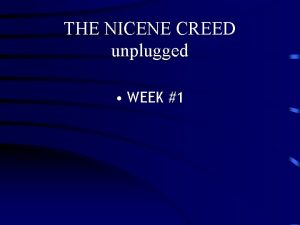 Nicene creed