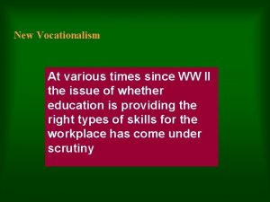 Criticisms of vocational education