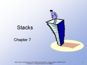 Stacks Chapter 7 Nyhoff ADTs Data Structures and