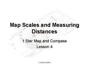 Measuring distance map