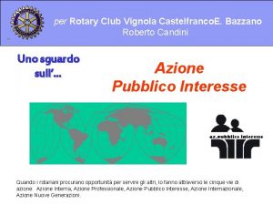 Rotary club vignola