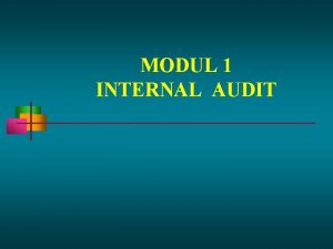 Evolusi audit internal