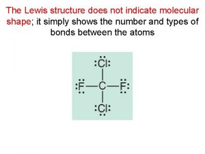The Lewis structure does not indicate molecular shape