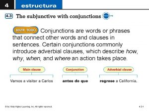 Subjunctive with conjunctions