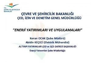 Kenan ocak çevre ve şehircilik