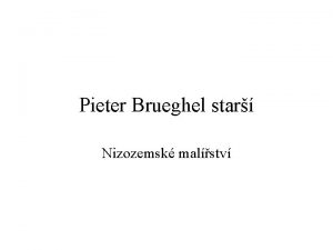 Pieter Brueghel star Nizozemsk malstv Nizozemsk malstv 16