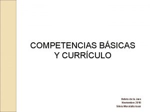 COMPETENCIAS BSICAS Y CURRCULO Belvis de la Jara