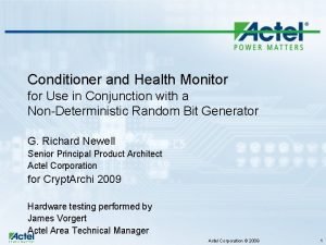 Monitor conditioner