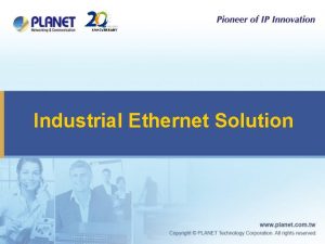 Industrial Ethernet Solution Total Industrial Ethernet Solution Po