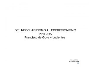Goya neoclasicismo