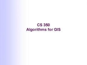 Gis computer science