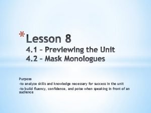 Purpose to analyze skills and knowledge necessary for