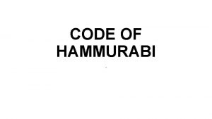 Hammurabi louvre