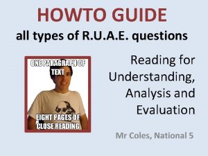 Ruae questions examples