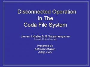 Coda file system