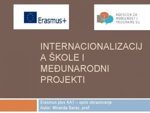 Erasmus plus projekti