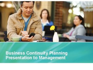 Business continuity plan presentation
