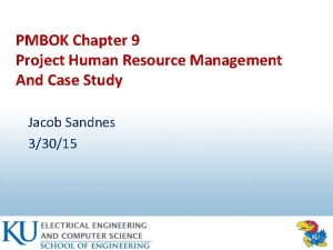 Pmbok human resource management