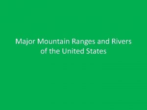 Indiana major mountain ranges