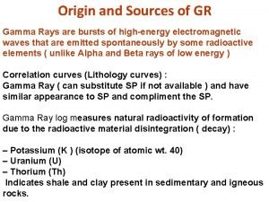 Origin of gamma rays