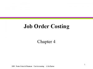 Proration approach cost accounting