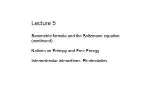 Barometric formula