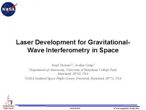 Laser Development for Gravitational Wave Interferometry in Space