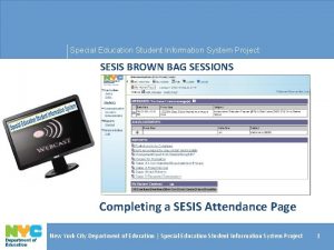 Sesis attendance page