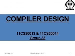 Applications of sdd in compiler design