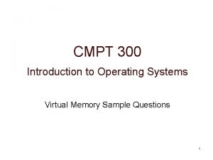 Cmpt 300