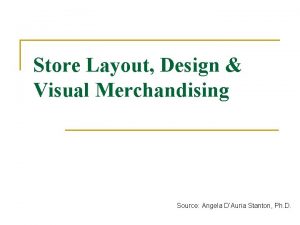 Free form store layout