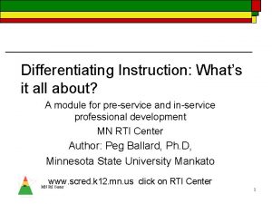 Differentiating process examples