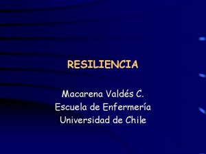 No soy resiliente cuando