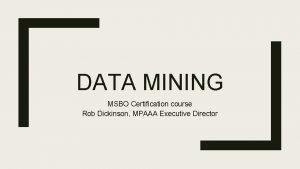 Msbo certification