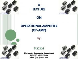 Open loop configuration of op-amp