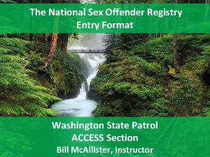 Yakama nation sex offender registry