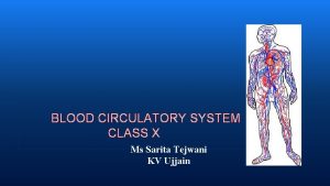 BLOOD CIRCULATORY SYSTEM CLASS X Ms Sarita Tejwani