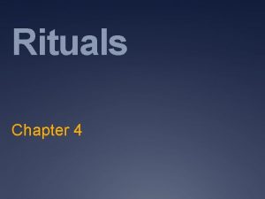 Religious rituals examples