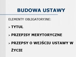 Przepisy merytoryczne szczegółowe Przepisy merytoryczne szczegółowe