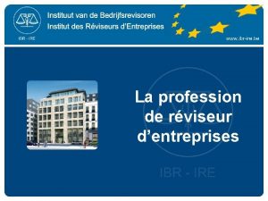 Institut des réviseurs d'entreprises