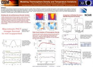 Modeling Thermosphere Density and Temperature Variations L Qian