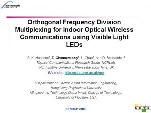 Orthogonal Frequency Division Multiplexing for Indoor Optical Wireless