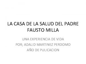 Padre fausto milla