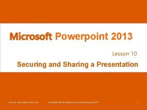 Track changes in powerpoint 2013