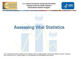 U S Centers for Disease Control and Prevention