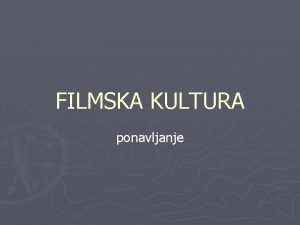 Filmski rodovi Filmski rodovi